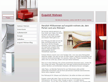 Tablet Screenshot of exquisit-wohnen.de